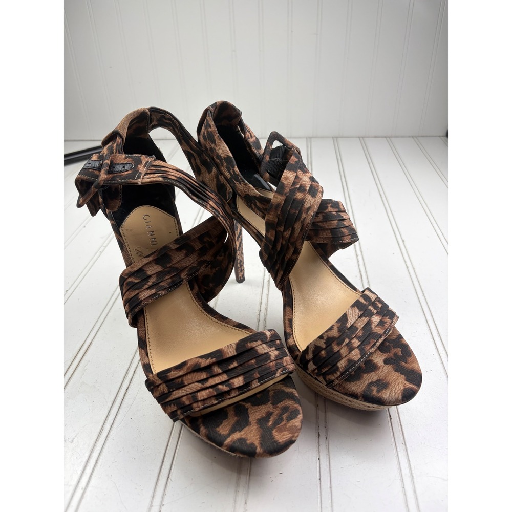Gianni Bini Leopard Print Platform High Heels Stilettos Women's Size 8M - Picture 8 of 10